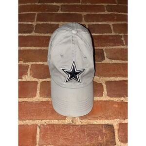 Dallas Cowboys Hat Gray Blue Star Logo Adjustable Strapback Dad Cap